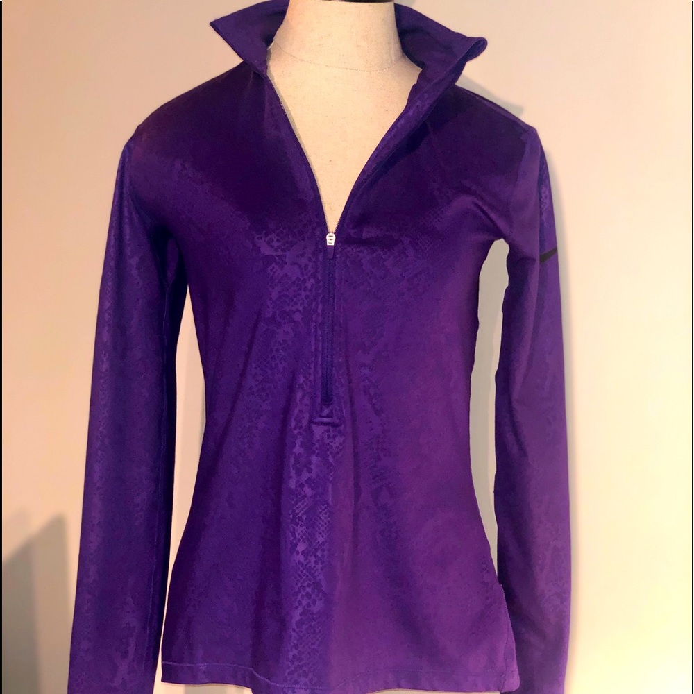Cute Purple Pattern Nike Zip-Up w/Thumb holes